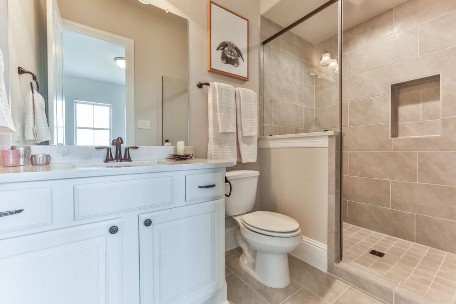 Furnished interior view inside a new home in , Sugar Land (Image 5).