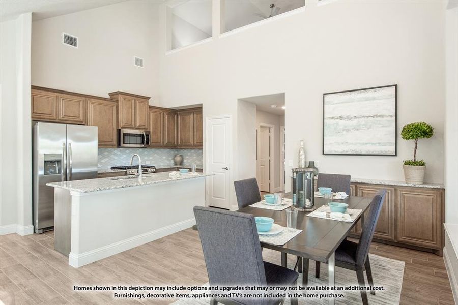 Furnished interior view inside a new home in Hunters Ridge, Crowley (Image 8).
