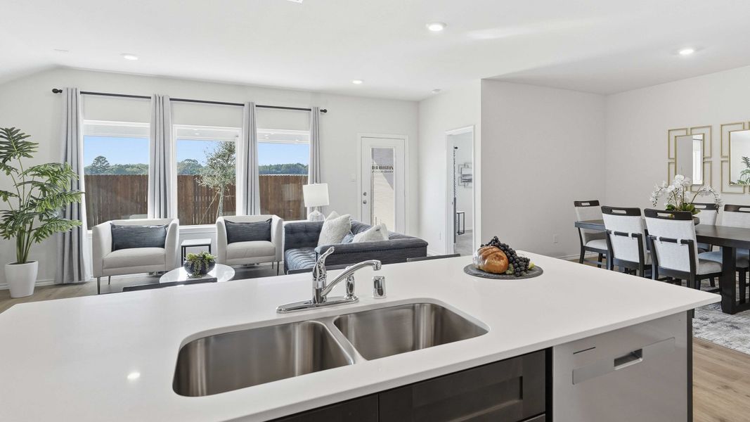 Representative furnished interior of a home built from the Justin by D.R. Horton in Blaire Lake, Tyler (Image 8). Representative furnished interior of a home built from the Justin by D.R. Horton in Blaire Lake, Tyler (Image 8).