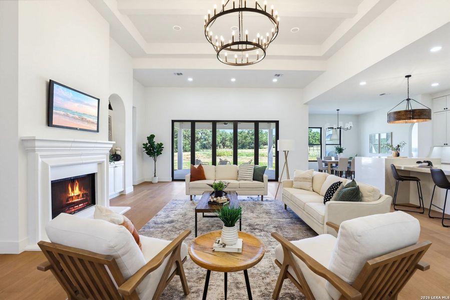 Furnished interior view inside a new home in , Bulverde (Image 19).
