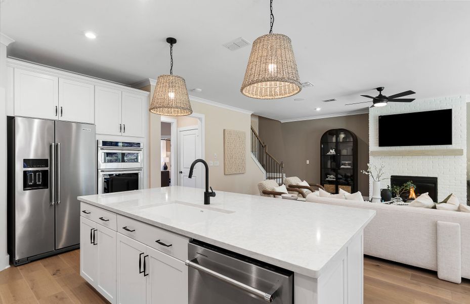 Representative furnished interior of a home built from the Woodward by Pulte Homes in Oakwood, Cumming (Image 15).