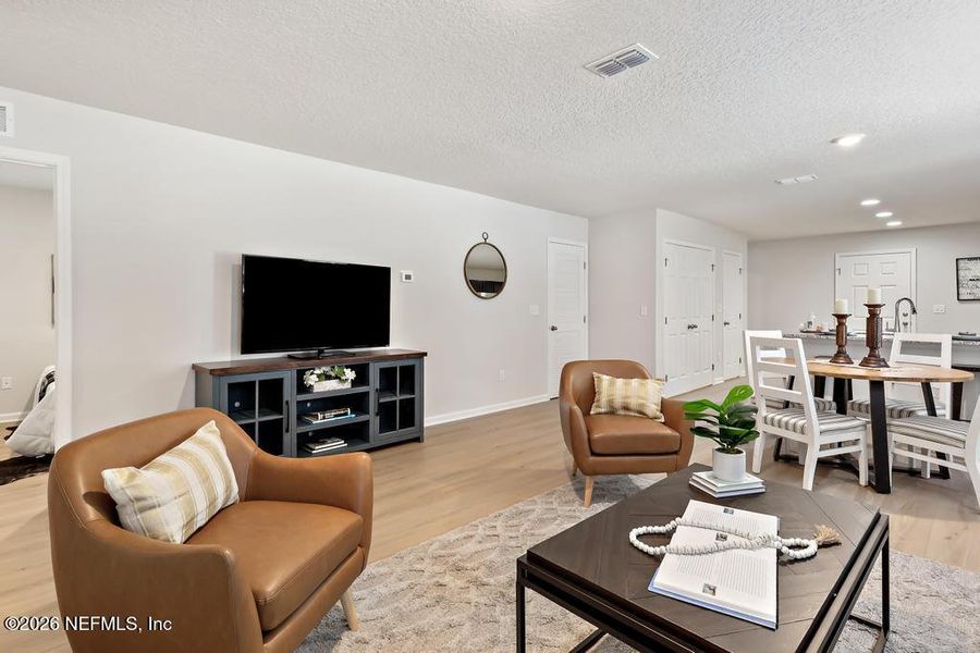 Furnished interior view inside a new home in , Jacksonville (Image 7). Furnished interior view inside a new home in , Jacksonville (Image 7).