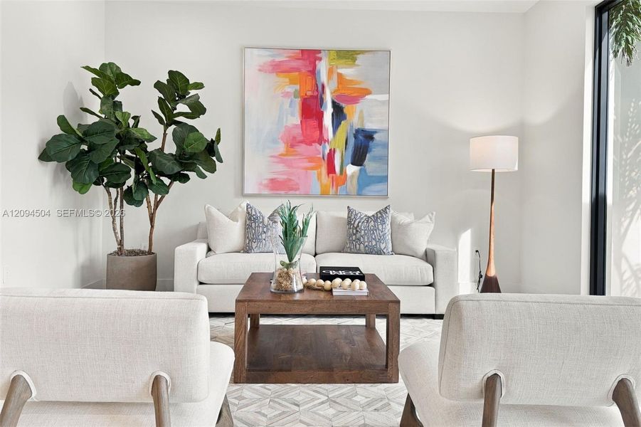 Furnished interior view inside a new home in , South Miami (Image 11).