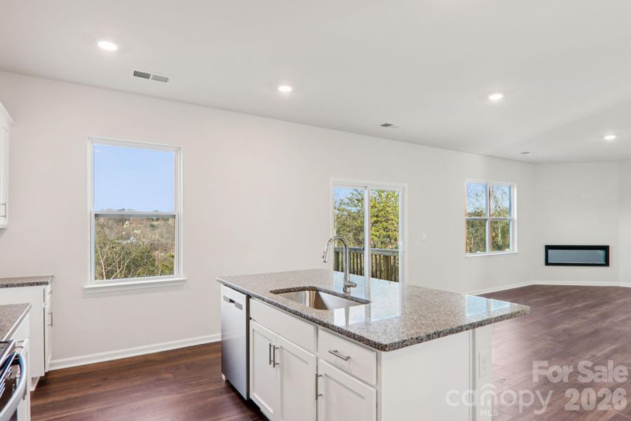 Furnished interior view inside a new home in Rydele Heights, Asheville (Image 9).