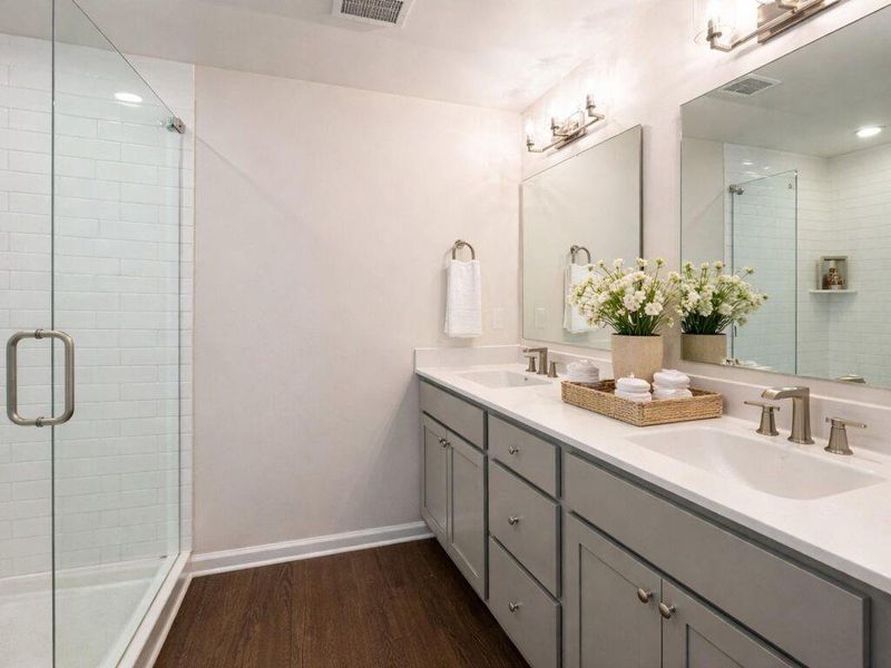 Furnished interior view inside a new home in , Atlanta (Image 8).