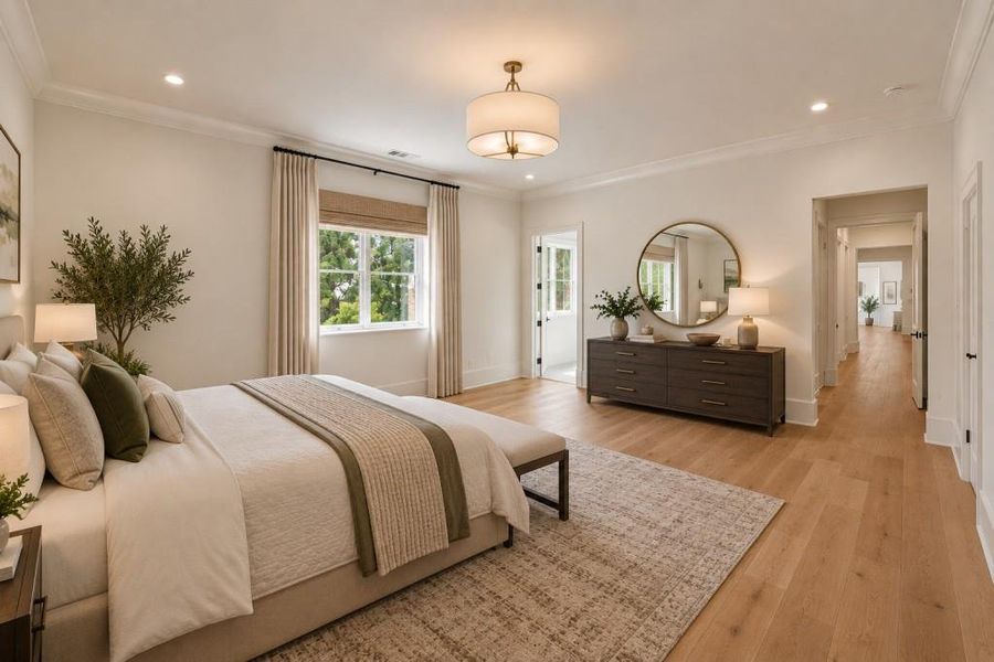 Furnished interior view inside a new home in , Atlanta (Image 45).