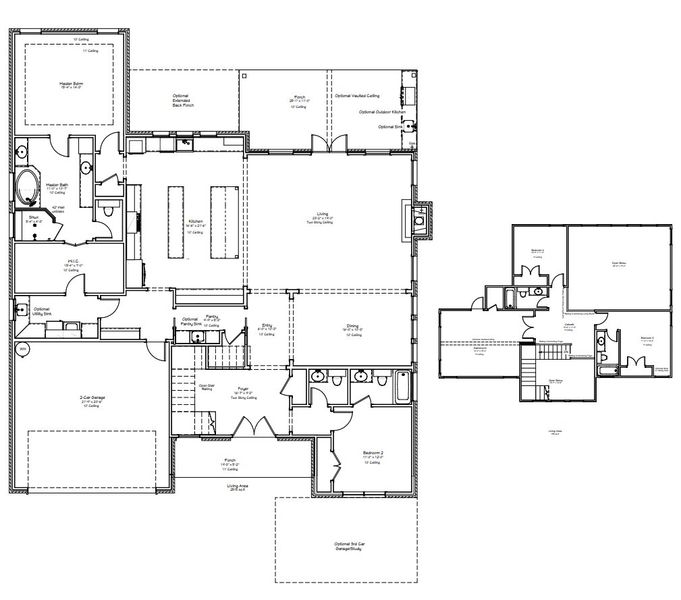 2D floor plan layout for the The Stella by Reece Homes in Traditions, Bryan, TX (Image 2). 2D floor plan layout for the The Stella by Reece Homes in Traditions, Bryan, TX (Image 2).