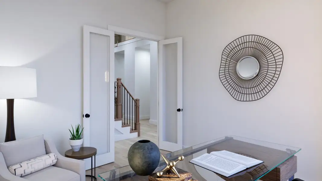 Representative furnished interior of a home built from the Ashland III by Southgate Homes in Eliana, McKinney (Image 15).