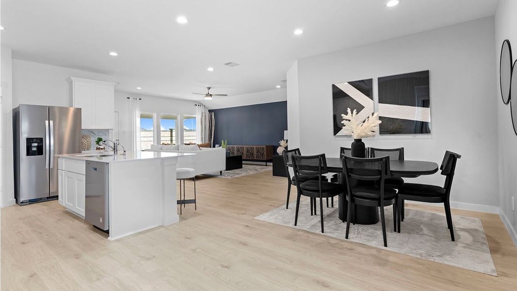 Furnished interior view inside a new home in Tamarron, Fulshear (Image 14).