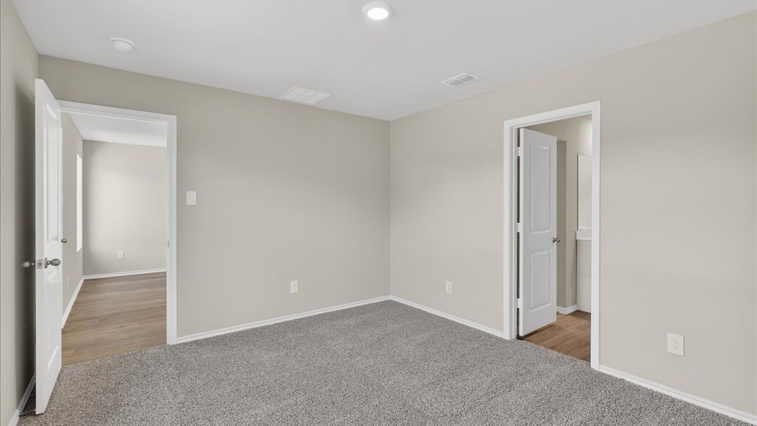 Representative unfurnished interior of a home built from the Barton by D.R. Horton in Hickory Grove, Krum (Image 11).