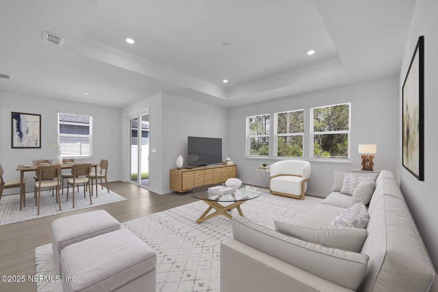Furnished interior view inside a new home in Bradley Creek, Green Cove Springs (Image 18).