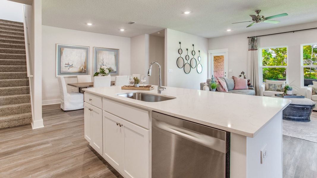 Furnished interior view inside a new home in Ashton Park Phase III, Freeport (Image 10).