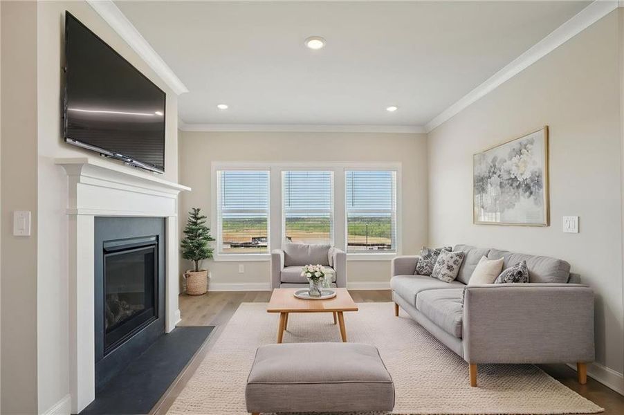 Furnished interior view inside a new home in River Pointe, Monroe (Image 16).