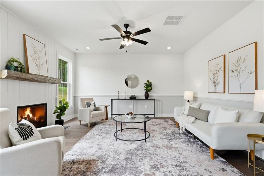 Furnished interior view inside a new home in , Mansfield (Image 33).