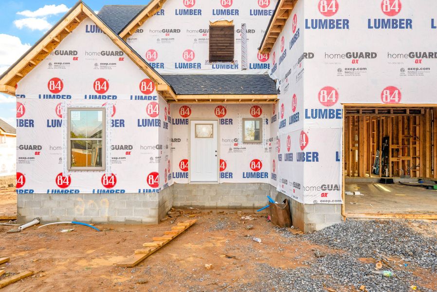 In-progress construction of a new home in Cherry Fields, Clarksville, TN (Image 7). In-progress construction of a new home in Cherry Fields, Clarksville, TN (Image 7).