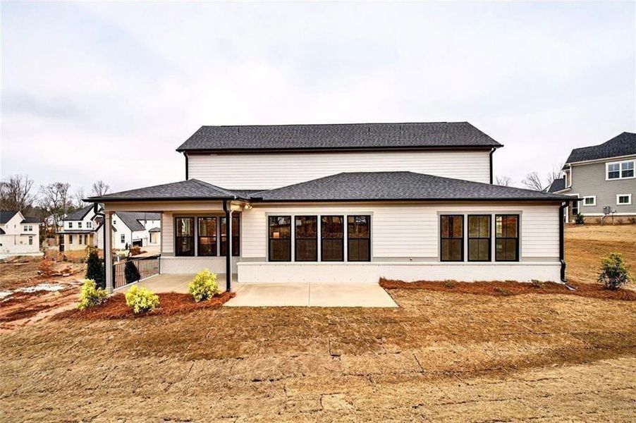 Exterior details and patio area of a home in , Cumming (Image 29).