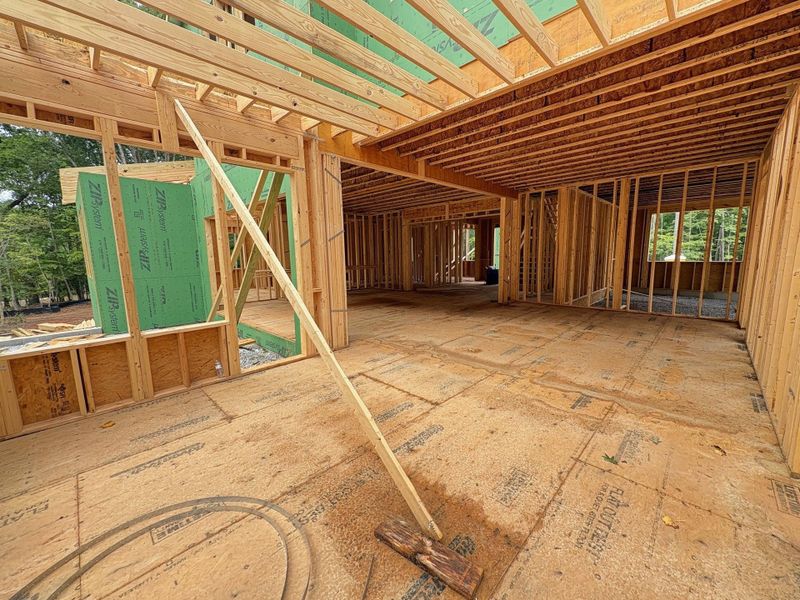 In-progress construction of a new home in Blanton's Grove, Wake Forest, NC (Image 5). In-progress construction of a new home in Blanton's Grove, Wake Forest, NC (Image 5).