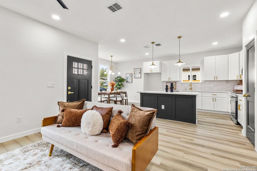 Furnished interior view inside a new home in , San Antonio (Image 17). Furnished interior view inside a new home in , San Antonio (Image 17).