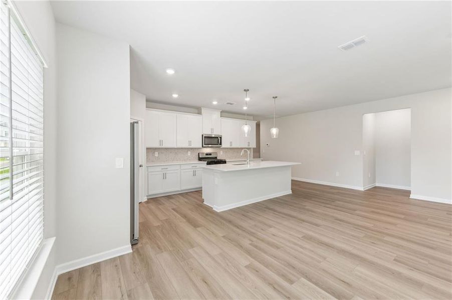 Furnished interior view inside a new home in Parkside at Grayson, Grayson (Image 13).