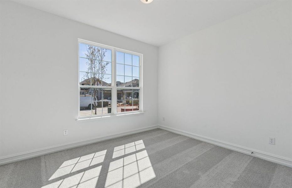 Secondary bedroom designed for comfort and convenience Secondary bedroom designed for comfort and convenience