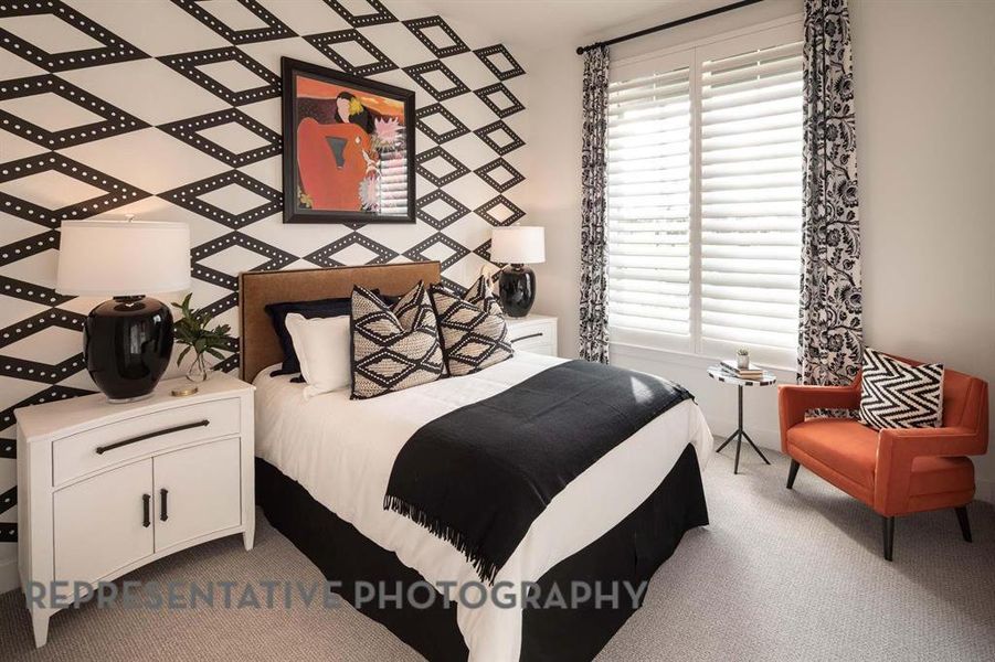 Furnished interior view inside a new home in Star Trail: 55ft. lots, Prosper (Image 12). Furnished interior view inside a new home in Star Trail: 55ft. lots, Prosper (Image 12).