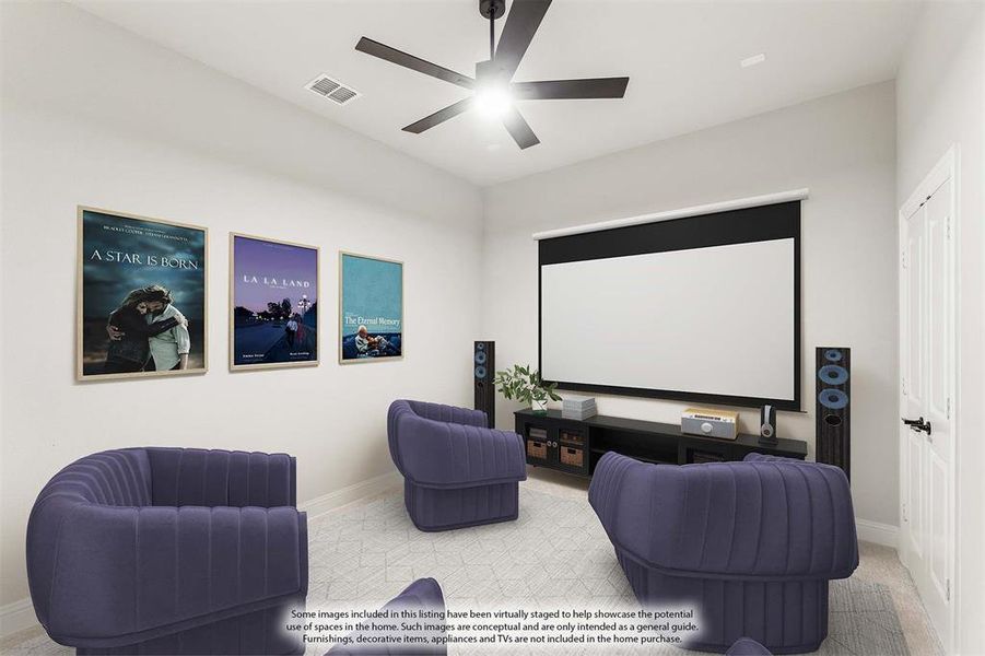 Furnished interior view inside a new home in Crystal Lake Estates, Red Oak (Image 7).