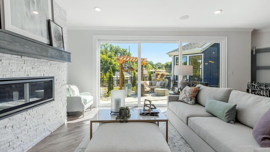 Representative furnished interior of a home built from the Promenade by Epcon Communities in The Courtyards by The Manor, Alpharetta (Image 7).