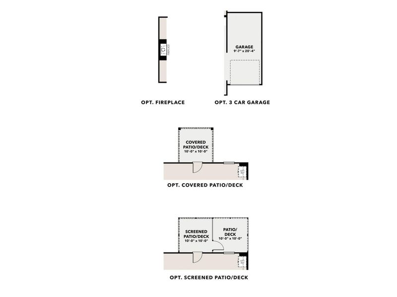 2D floor plan layout for the The Hampton B by Davidson Homes LLC in Melody Lakeside Estates, Buford, GA (Image 8). 2D floor plan layout for the The Hampton B by Davidson Homes LLC in Melody Lakeside Estates, Buford, GA (Image 8).