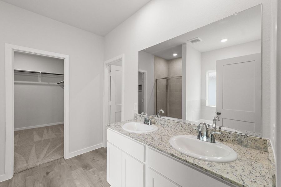 Furnished interior view inside a new home in Lakes at Crockett Martin, Conroe (Image 7).