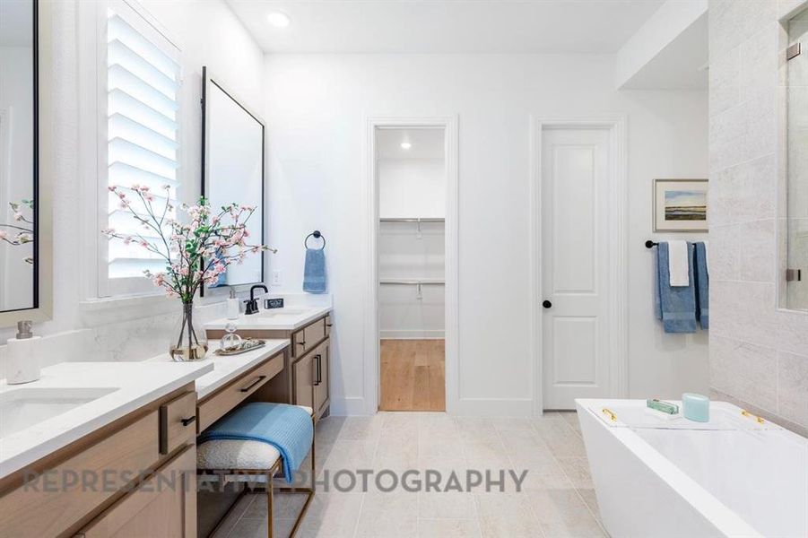 Furnished interior view inside a new home in Sonoma Verde: 70ft. lots, McLendon-Chisholm (Image 34). Furnished interior view inside a new home in Sonoma Verde: 70ft. lots, McLendon-Chisholm (Image 34).