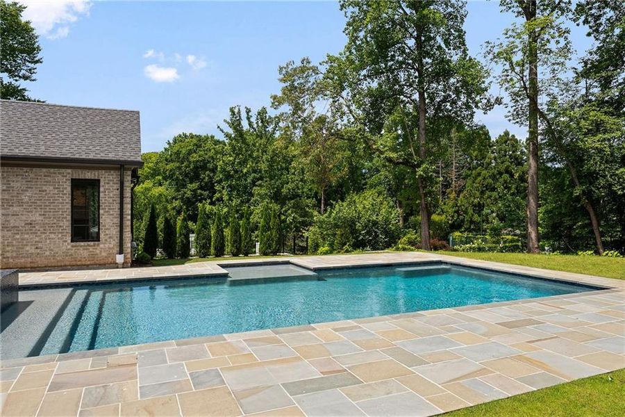 Exterior details and patio area of a home in , Atlanta (Image 34).