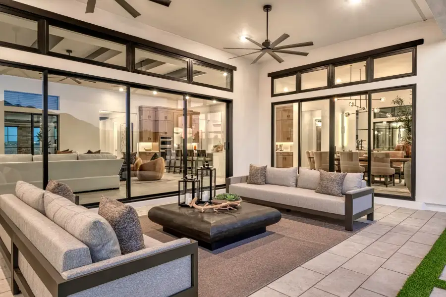 Exterior details and patio area of a home in Emberly, Gilbert (Image 4).