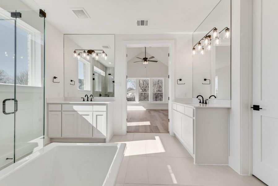 Representative furnished interior of a home built from the Grand Reserve by Grand Homes in Heath Golf & Yacht Club, Heath (Image 7).