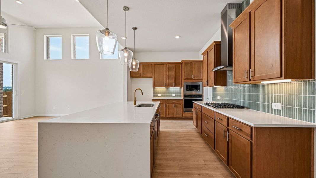 Furnished interior view inside a new home in The Enclave at Bar W Ranch, Leander (Image 6).