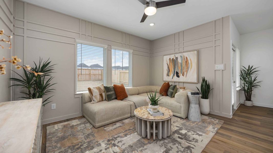 Furnished interior view inside a new home in Grand West, Houston (Image 3).