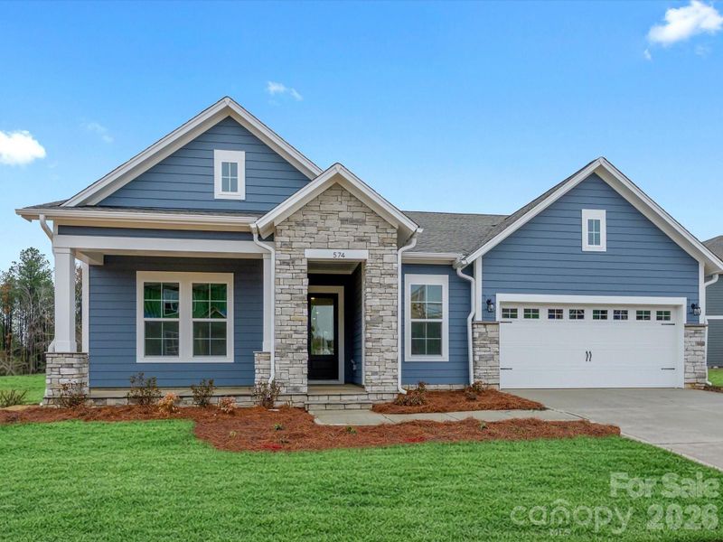 Front exterior of a new home in Hardy Pond, Rock Hill, SC, highlighting curb appeal (Image 19).