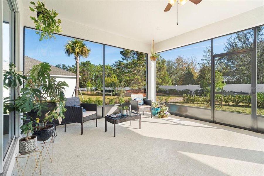 Exterior details and patio area of a home in Rhett's Ridge: Legacy Collection, Apopka (Image 28).