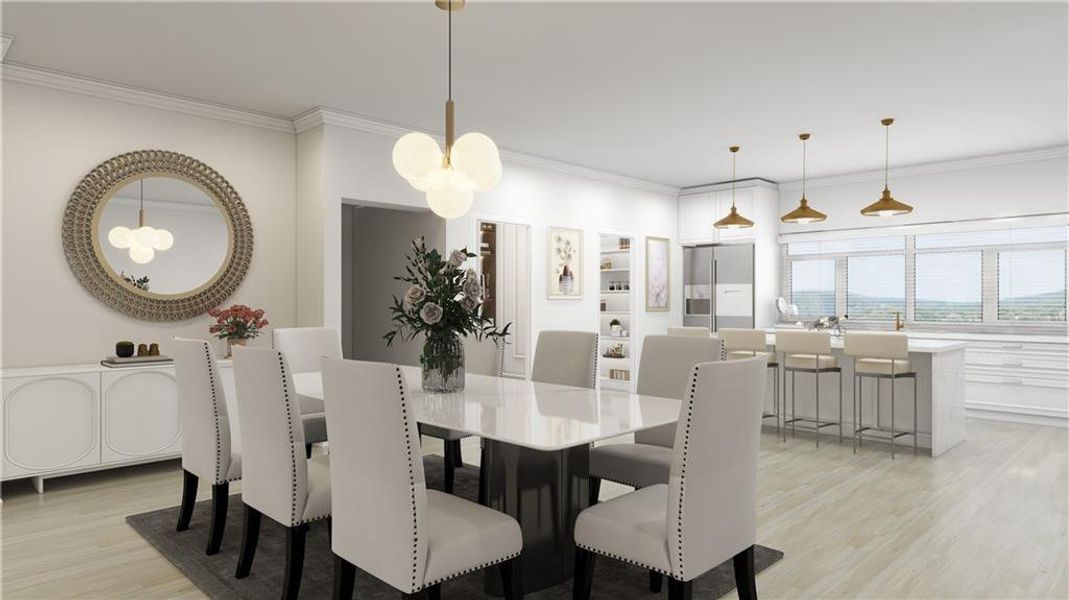 Furnished interior view inside a new home in , Cumming (Image 10).