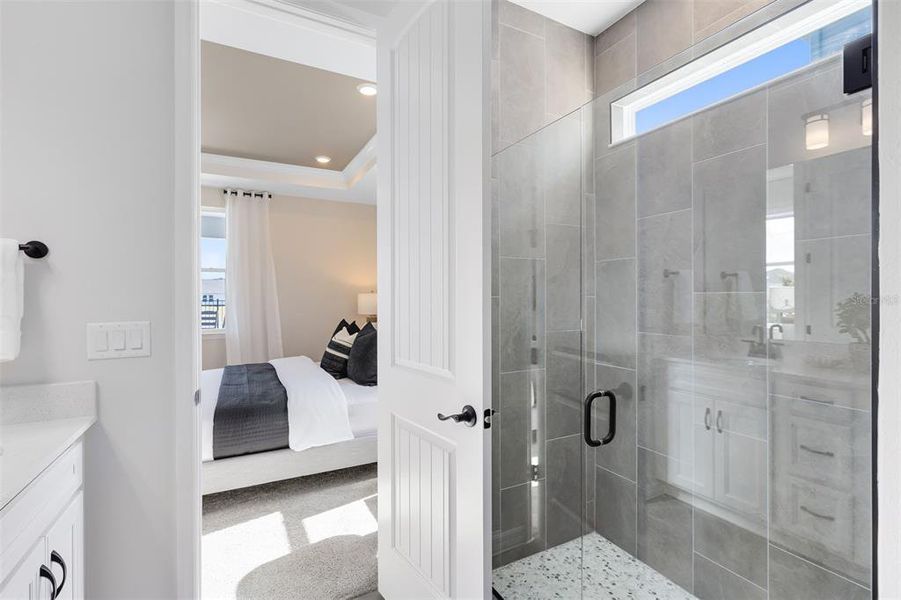 Model Home Design Only. Pictures and furnishings are for illustrative purposes only. Elevations, colors and options may vary. Furniture is for model home staging only.