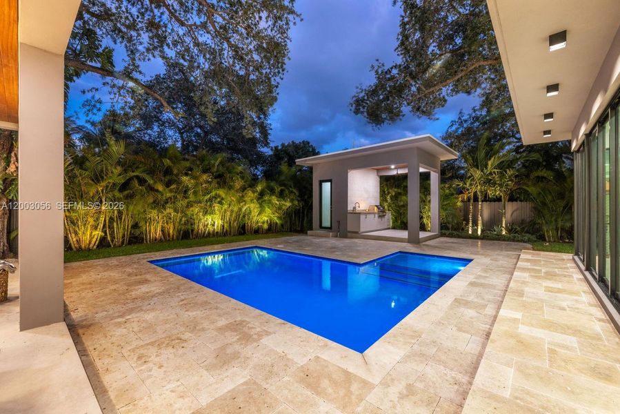 Exterior details and patio area of a home in , Biscayne Park (Image 25).