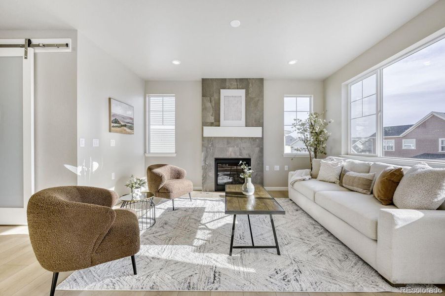Furnished interior view inside a new home in , Superior (Image 17).