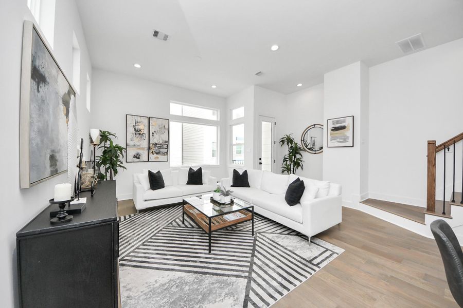 Furnished interior view inside a new home in Yale Terrace, Houston (Image 30).