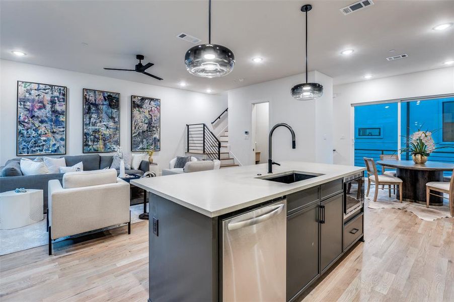 Furnished interior view inside a new home in , Dallas (Image 14).