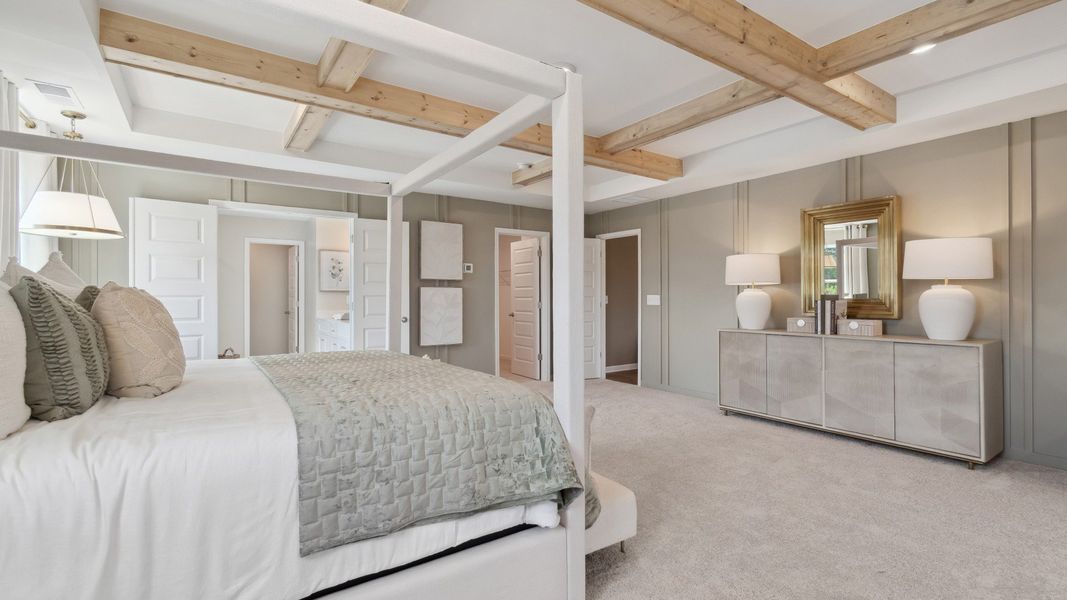 Representative furnished interior of a home built from the Meridian II by DRB Homes in Copperfield, Locust Grove (Image 38).