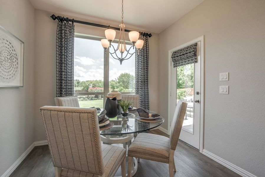 Furnished interior view inside a new home in Wildridge, Oak Point (Image 17).
