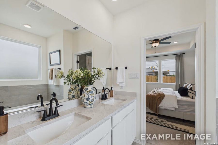 Furnished interior view inside a new home in Morgan Meadows, San Antonio (Image 15).