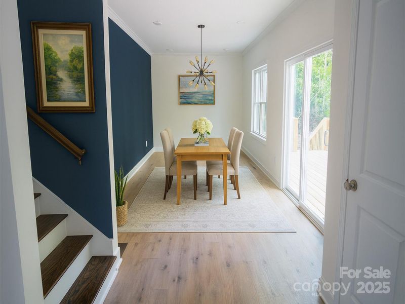 Furnished interior view inside a new home in , Charlotte (Image 2). Furnished interior view inside a new home in , Charlotte (Image 2).