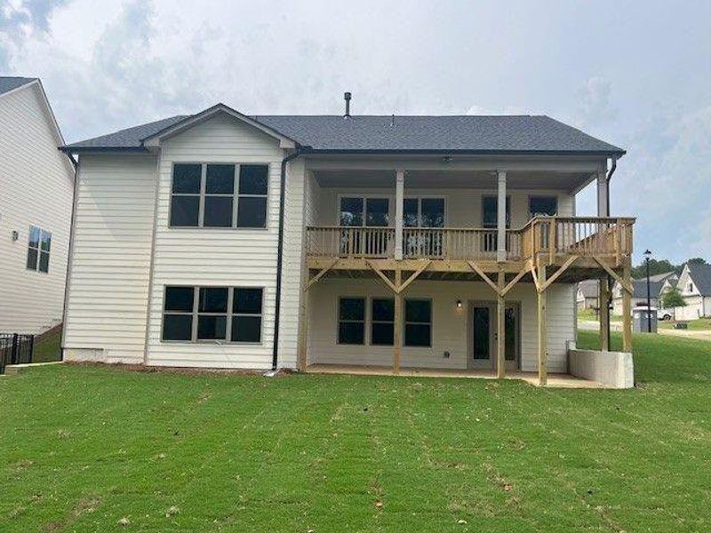 Exterior details and patio area of a home in Soleil Belmont Park, Canton (Image 20). Exterior details and patio area of a home in Soleil Belmont Park, Canton (Image 20).