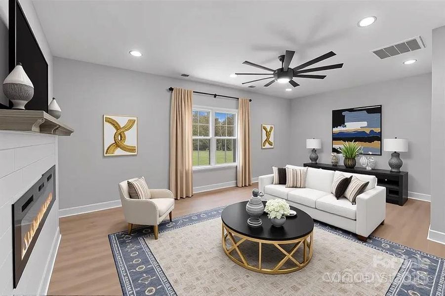 Furnished interior view inside a new home in , Hickory (Image 10).