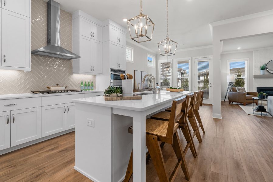 Representative furnished interior of a home built from the The Bullard by The Providence Group in Promenade at Sawnee Village, Cumming (Image 18).